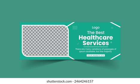 Healthcare medical banner and social media Header template