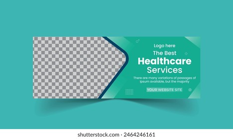 Healthcare medical banner and social media Header template