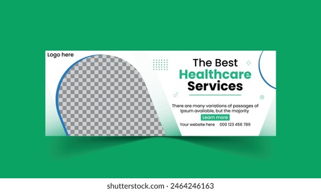 Healthcare medical banner and social media Header template