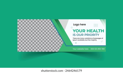 Healthcare medical banner and social media Header template