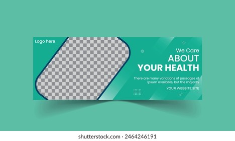 Healthcare medical banner and social media Header template