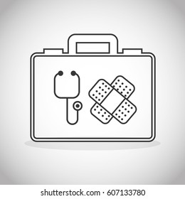 healthcare medical equipment icons vector illustration design
