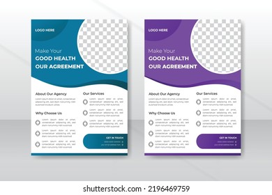 Healthcare and Medical flyer design template