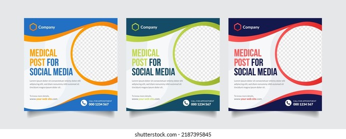 Healthcare and Medical Flyer or Social Media Post Template