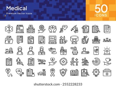 Healthcare Medical Icon Pack for Hospitals, Clinics, and Health Professionals Services