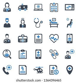  Healthcare & Medical Icon Set - 1 (Blue Series)