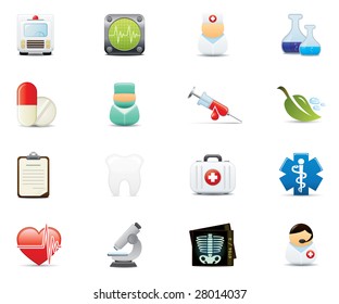 Healthcare and Medical Icon Set. Easy To Edit Vector Image.