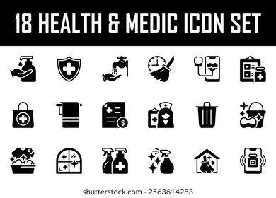 Healthcare and medical icons set. heartbeat, pulse, nurse, hospital, drug, icon set, health care, insurance, pharmacy, stethoscope, diagnosis, consultation