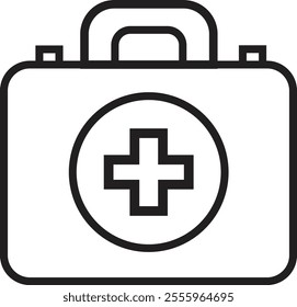 Healthcare and Medical Line Icons, Vector set of design templates and elements for Healthcare and Medicine in trendy linear style - Seamless patterns with linear icons related to Healthcare.