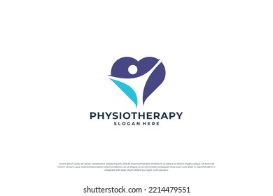 Healthcare Medical Logo design. Wellness Yoga Logo Design concept.