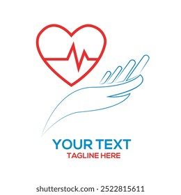 Ilustração de arte vetorial do logotipo médico para a saúde