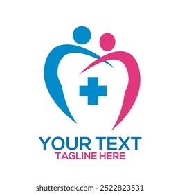 Healthcare medical logo vector art illustration