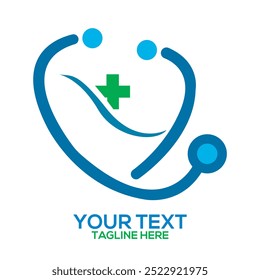 Healthcare medical logo vector art illustration