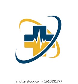 Healthcare Medical Logo Vector Icon For Ambulance Hospital Pharmacy Symbol