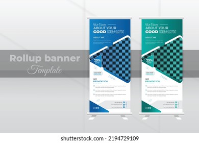 Medicina Médica Moderna Minimalista Profesional y Empresarial Diseño de plantillas de banner o sondeo de nivel para el hospital. Volante médico, banner web, medios sociales para promoción de negocios.