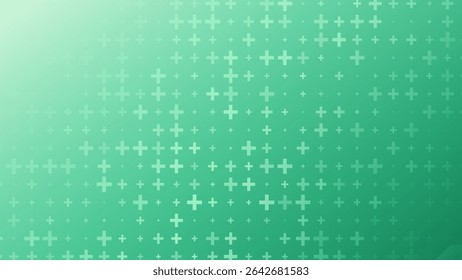 Healthcare Medical Plus Pattern. Mathematical Plus Symbols Pattern. Math Design Elements Background. Medical Tech Background. Vector Illustration.