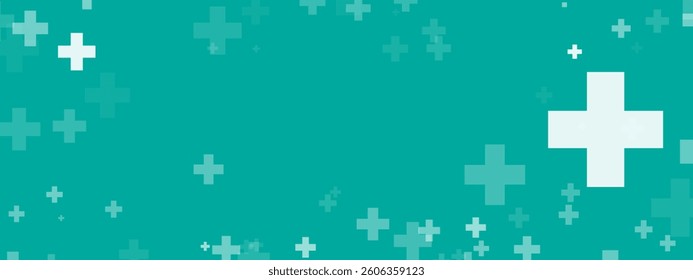 Healthcare Medical Plus Pattern. Medical Plus Symbols Pattern. Health Plus Pattern Elements Background. Medical Tech Background.