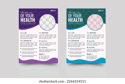 Healthcare and Medical Related Flyer Design Template