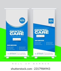 healthcare and medical roll up banner template