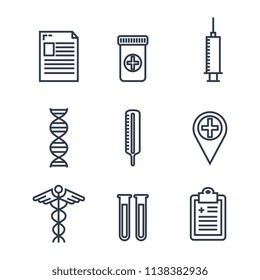 healthcare medical set icons