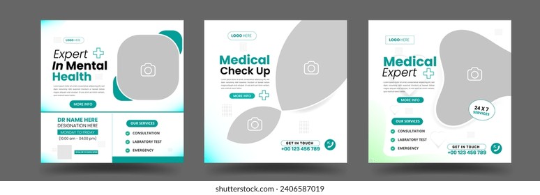 Healthcare or Medical social media post template