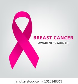 healthcare and medicine concept. pink breast cancer awareness ribbon vector illustration.