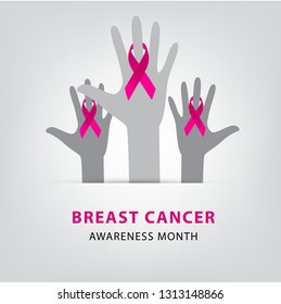 healthcare and medicine concept. pink breast cancer awareness ribbon vector illustration.
