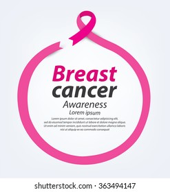 healthcare and medicine concept. pink breast cancer awareness ribbon vector illustration.