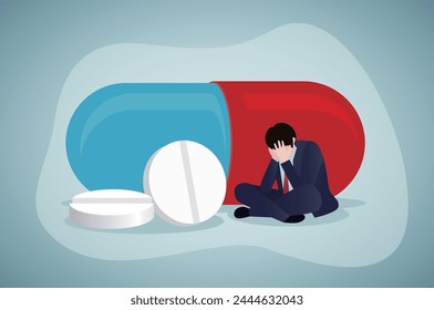 Healthcare and Medicine. Headache or Antidepressant.