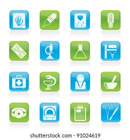 Healthcare and Medicine icons - vector icon set