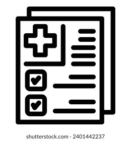Healthcare monitoring report icon outline vector. Tracking body activity. Movement pedometer device