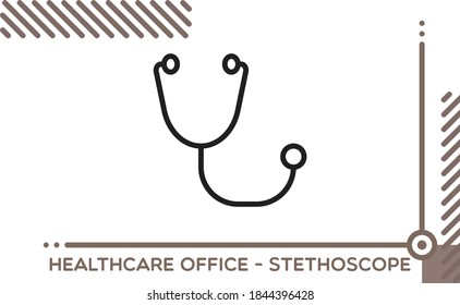 Healthcare Office Vector Icon Stethoscope