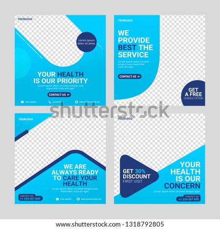 Healthcare post social media template