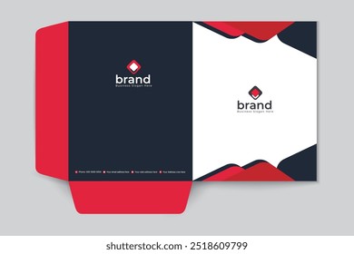 Healthcare presentation folder template design