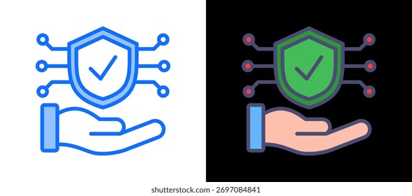 Healthcare Security Icon multistyle Vector Illustration