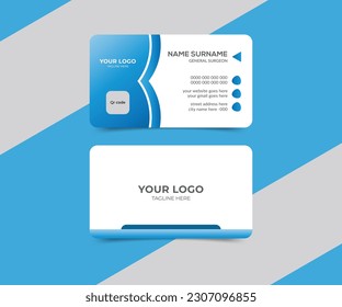 Healthcare services business card design template