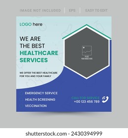 Healthcare social media banner template