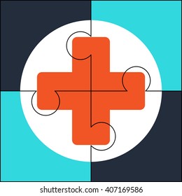 healthcare solution success problem puzzle