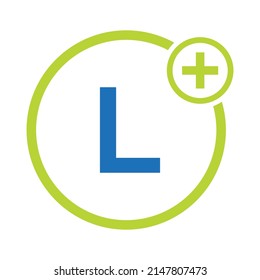 Healthcare Symbol Doctor and Medical Logo on Letter L Template. Doctors Logo  