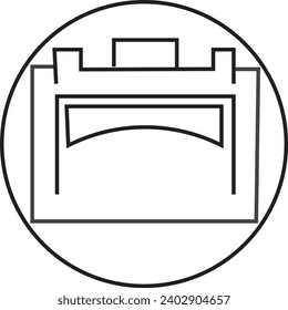 Salud - icono del vector de línea delgada 