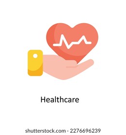Healthcare Vector Flat Icons. Simple stock illustration stock