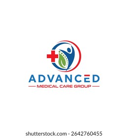 logotipo de saúde e bem-estar, logotipo de serviços médicos, hospital, design do logotipo de cuidados médicos, saúde, enfermagem, design do logotipo clínico
