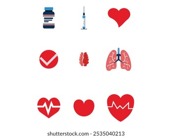 Healthcate icons set  vector illustration