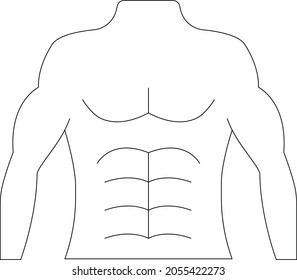 healthfitness icon body and six pack