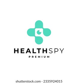 HEALTHSPY CAMERA HEALTHCARE MEDICAL VIDEO LOGO VECTOR ICON ILLUSTRATION