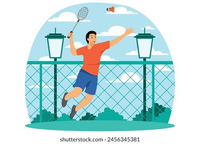 Healthy Activity Flat Illustration Design