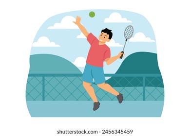 Healthy Activity Flat Illustration Design