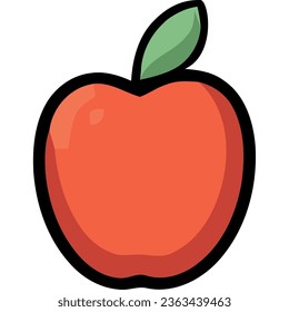 healthy apple fresh fruit icon isolated