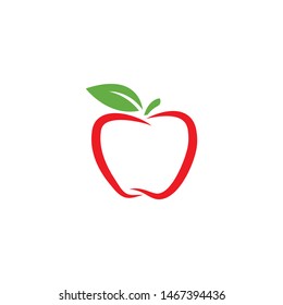 Healthy Apple logo vector illustration