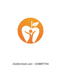 healthy apple vector design icon illustration